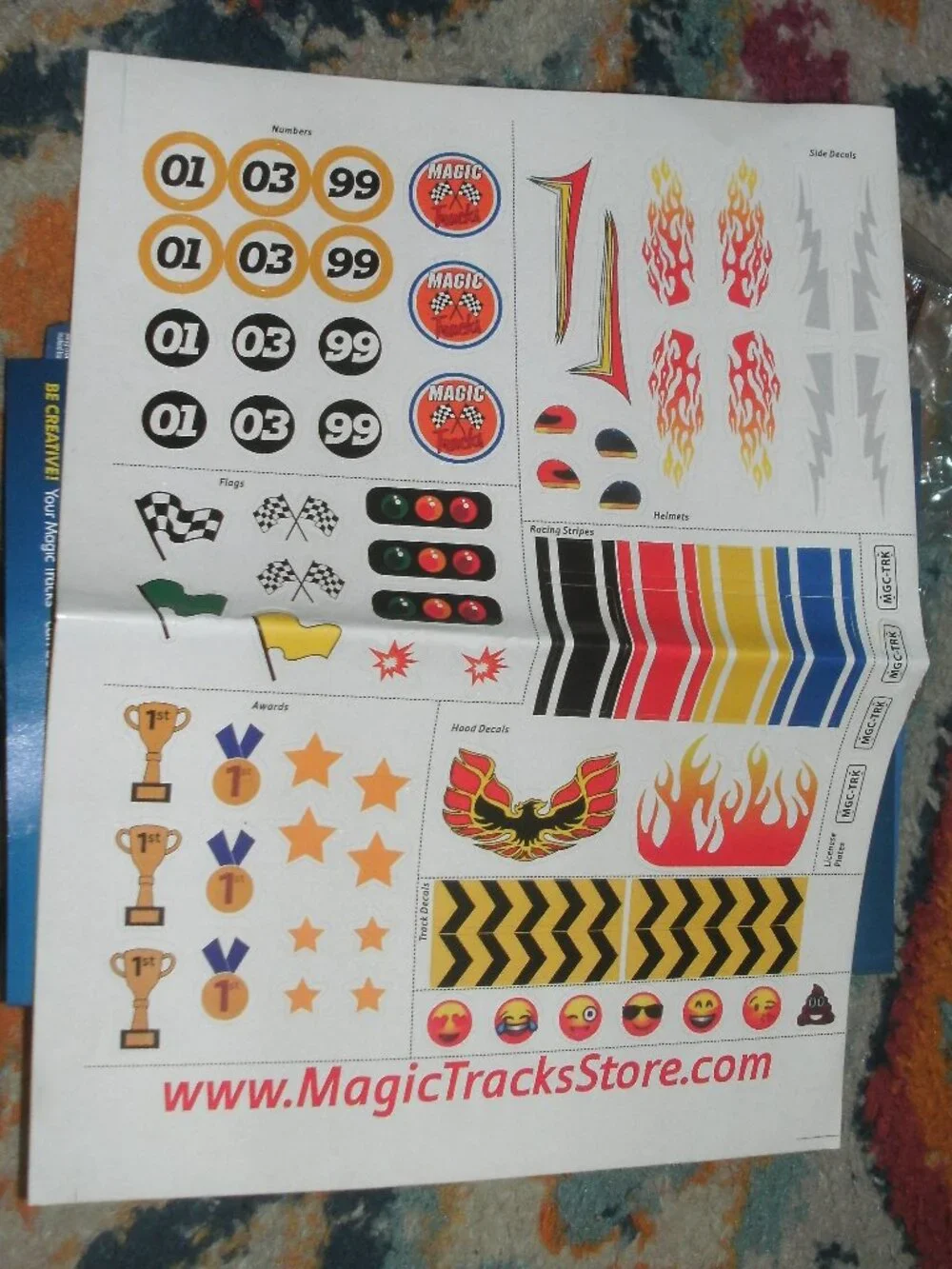 Magic Tracks 2016 Race Track & 2 Cars Mega Set Glow in the Dark 18ft Complete